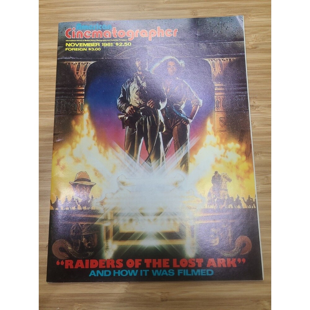 American Cinematographer RAIDERS OF THE LOST ARK Special Issue November 1981